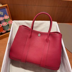 Replica Hermes Garden Party 30cm Rouge Casaque - premium-grade designer purse dupe