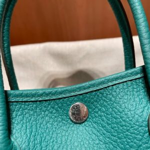 Replica Hermes Garden Party 30cm Very Jade - high-quality designer bag clone