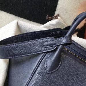 Replica Hermes Lindy Sapphire Blue - best-selling designer handbag dupe