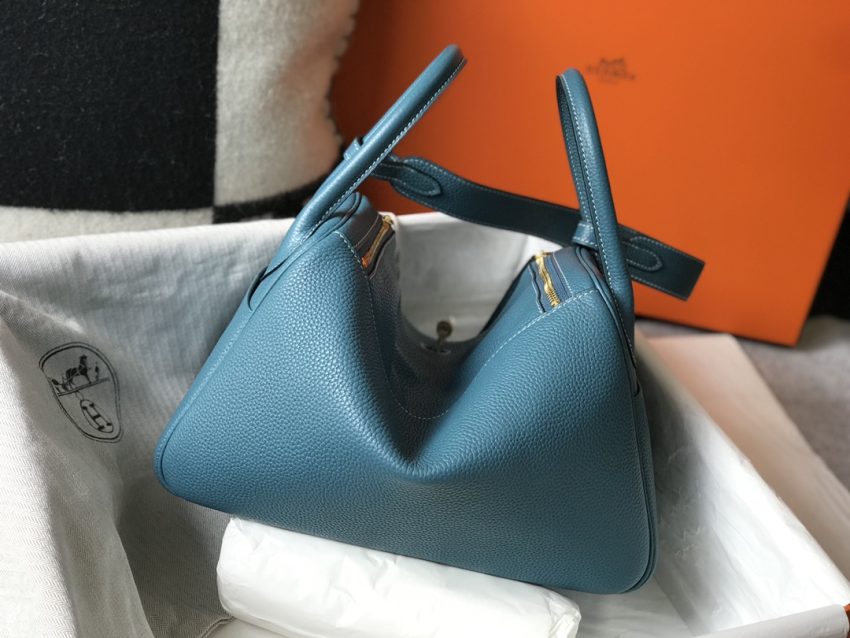 Replica Hermes Lindy Blue - premium 1:1 fake handbag model