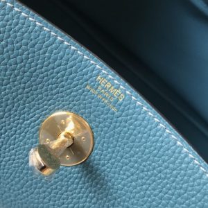 Replica Hermes Lindy Blue - top-tier luxury replica shoulder bag