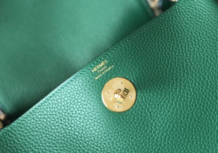Replica Hermes Lindy Emerald - top-rated replica designer bag