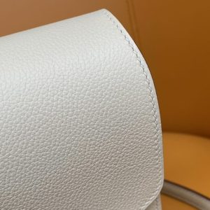 Replica Hermes Sac Roulis White - high-quality designer bag clone