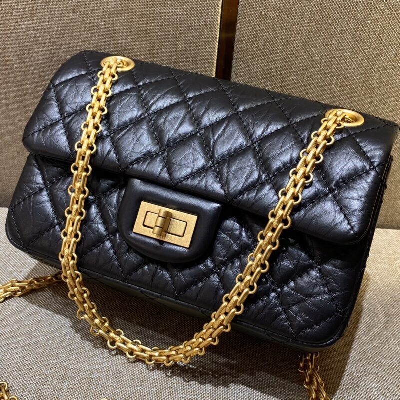 Replica CHANEL 2.55 Mini Bag Black - top-rated replica designer bag
