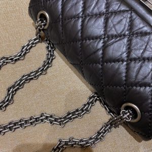 Replica CHANEL 2.55 Mini Bag Black Silver - best-selling designer handbag dupe