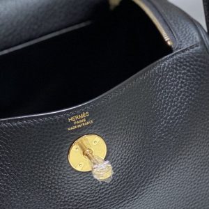 Replica Hermes Lindy Black - high-accuracy replica luxury purse