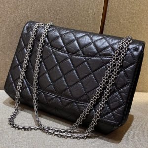 Replica CHANEL 2.55 Bag Black Silver - elite superclone designer purse