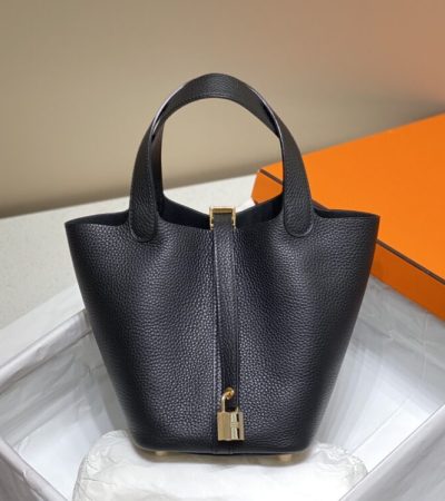 Replica Hermes Picotin Lock Black - near-authentic luxury replica handbag