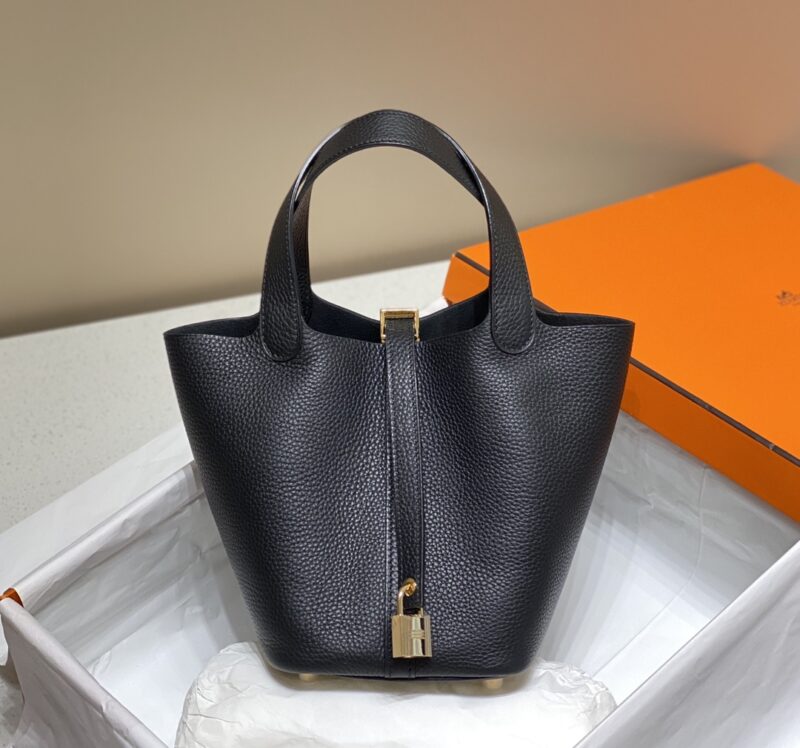 Replica Hermes Picotin Lock Black - near-authentic luxury replica handbag