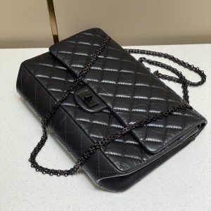 Replica CHANEL 2.55 Bag Large Black - premium-grade designer purse dupe