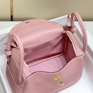 Replica Hermes Lindy Pink - best quality luxury bag dupe