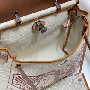 Replica Hermes Herbag 31cm Brown Horse - authentic-look luxury purse replica