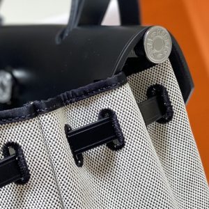 Replica Hermes Herbag 31cm Blue Horse - near-authentic luxury replica handbag