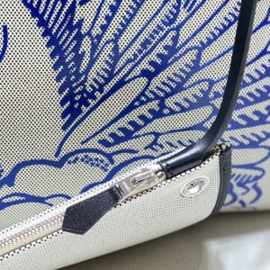 Replica Hermes Herbag 31cm Blue Horse - premium 1:1 fake handbag model