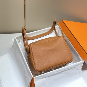 Replica Hermes Lindy Golden Brown - high-end fake designer purse