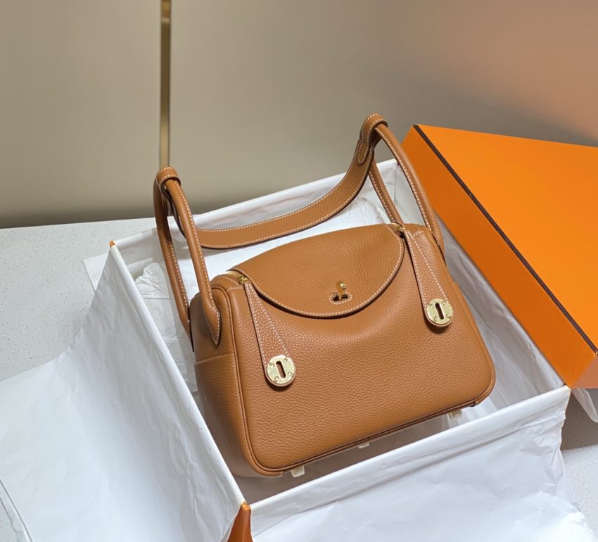 Replica Hermes Lindy Golden Brown - near-authentic luxury replica handbag
