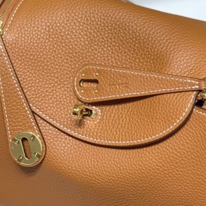 Replica Hermes Lindy Golden Brown - top-tier luxury replica shoulder bag