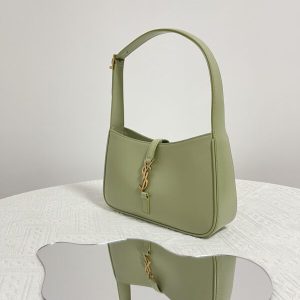 Replica YSL LE 5 A 7 Hobo Olive - top-tier luxury replica shoulder bag
