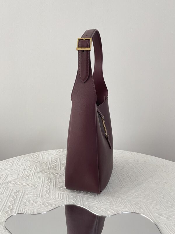 Replica YSL LE 5 A 7 Small Bordeaux - realistic designer-inspired fake bag