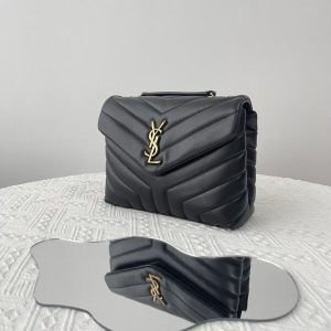 Replica YSL LouLou Small Black - 1:1 designer replica handbag