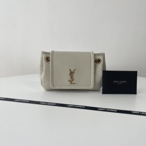 Replica YSL Nolita White - realistic designer-inspired fake bag