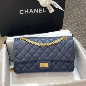 Replica CHANEL 2.55 Bag Blue - 1:1 designer replica handbag