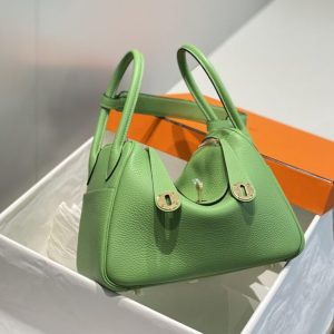 Replica Hermes Lindy Light Green - authentic-look luxury purse replica