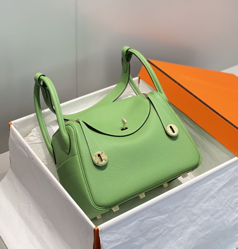 Replica Hermes Lindy Light Green - ultra-realistic fake designer tote