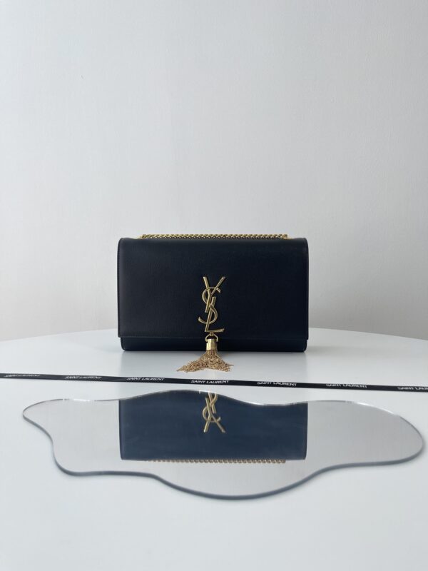 Replica YSL Kate Tassel Black - authentic-look luxury purse replica