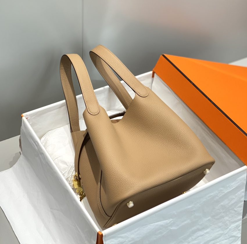 Replica Hermes Picotin Lock Milk Tea - high-accuracy replica luxury purse