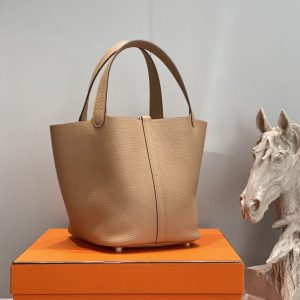 Replica Hermes Picotin Lock Milk Tea - top-tier luxury replica shoulder bag