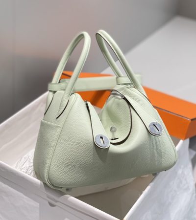Replica Hermes Lindy Bubble Green - authentic-look luxury purse replica