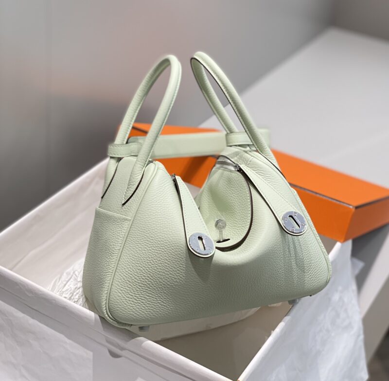 Replica Hermes Lindy Bubble Green - authentic-look luxury purse replica