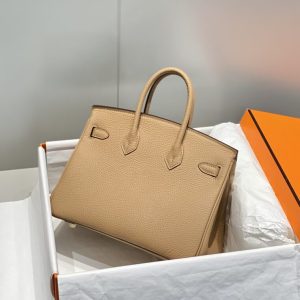 Replica Hermes Birkin Milk Tea - elite superclone designer purse