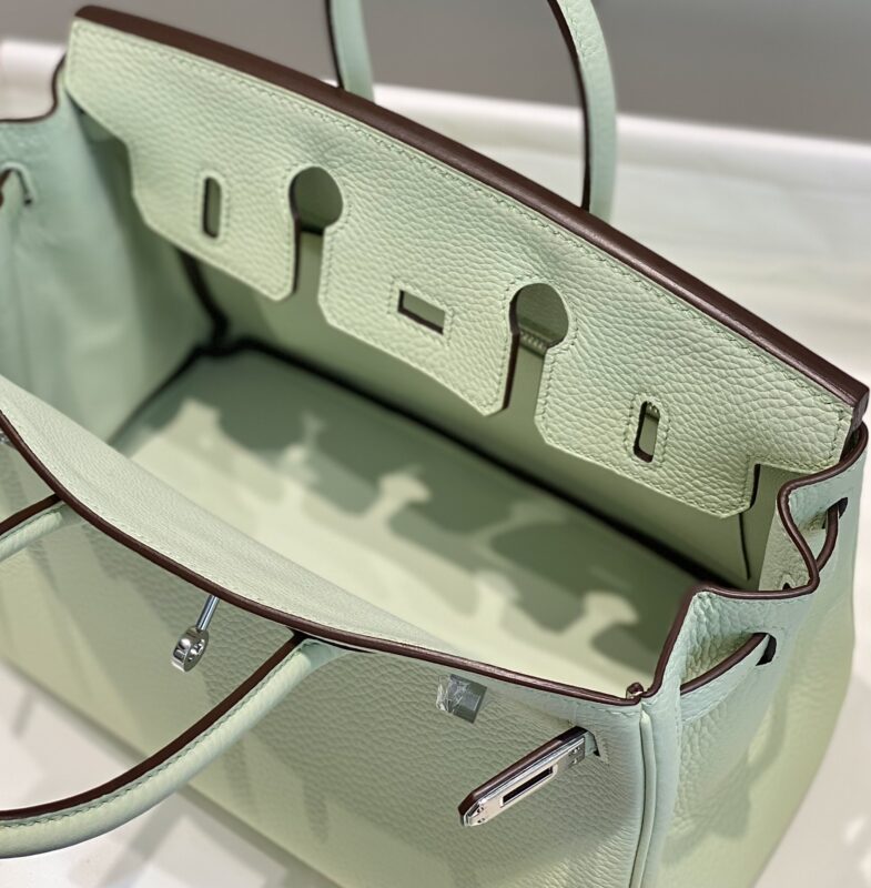 Replica Hermes Birkin Bubble Green - near-authentic luxury replica handbag