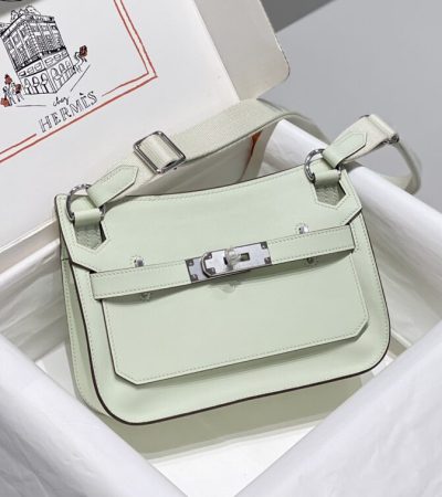Replica Hermes Jypsiere Bubble Green - authentic-look luxury purse replica