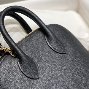 Replica Hermes Mini Bolide - Black - best quality luxury bag dupe