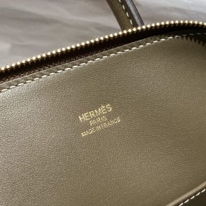 Replica Hermes Mini Bolide - Elephant Gray - high-accuracy replica luxury purse