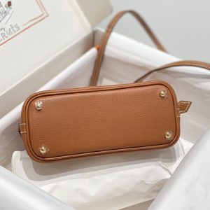 Replica Hermes Mini Bolide - Brown - near-authentic luxury replica handbag