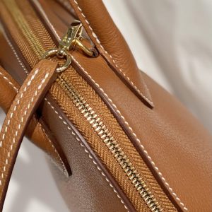 Replica Hermes Mini Bolide - Brown - high-end fake designer purse