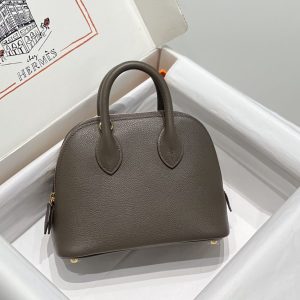 Replica Hermes Mini Bolide -Tin Gray - best-selling designer handbag dupe