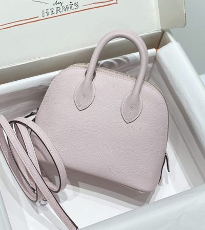 Replica Hermes Mini Bolide - Purple - high-end fake designer purse