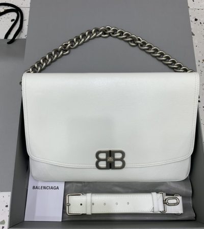 Replica Balenciaga Large BB White - 1:1 designer replica handbag