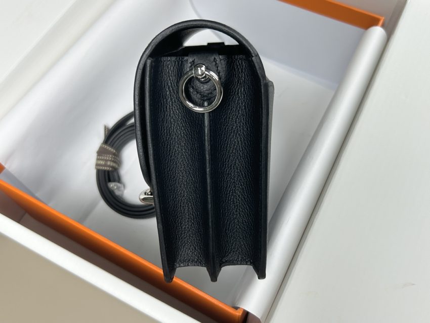 Replica Hermes Sac Roulis Black - high-accuracy replica luxury purse