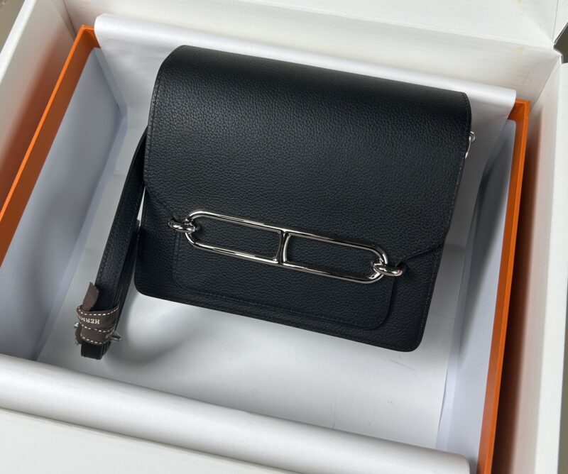 Replica Hermes Sac Roulis Black - top-tier luxury replica shoulder bag