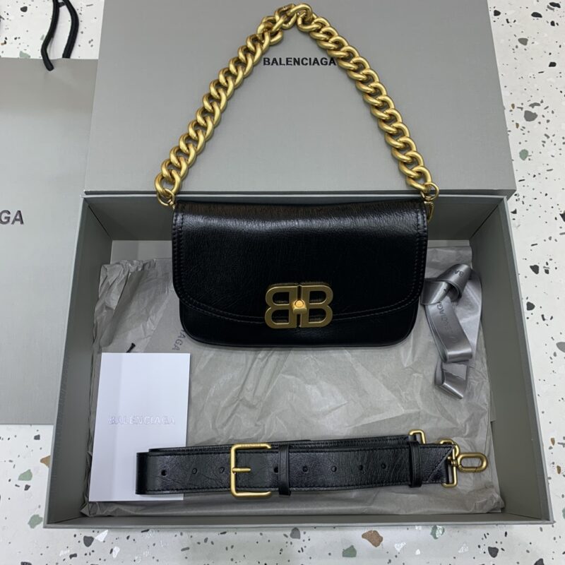 Replica Balenciaga Small BB Black - best quality luxury bag dupe