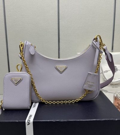 Replica Prada Re-Edition 2005 Purple - near-authentic luxury replica handbag