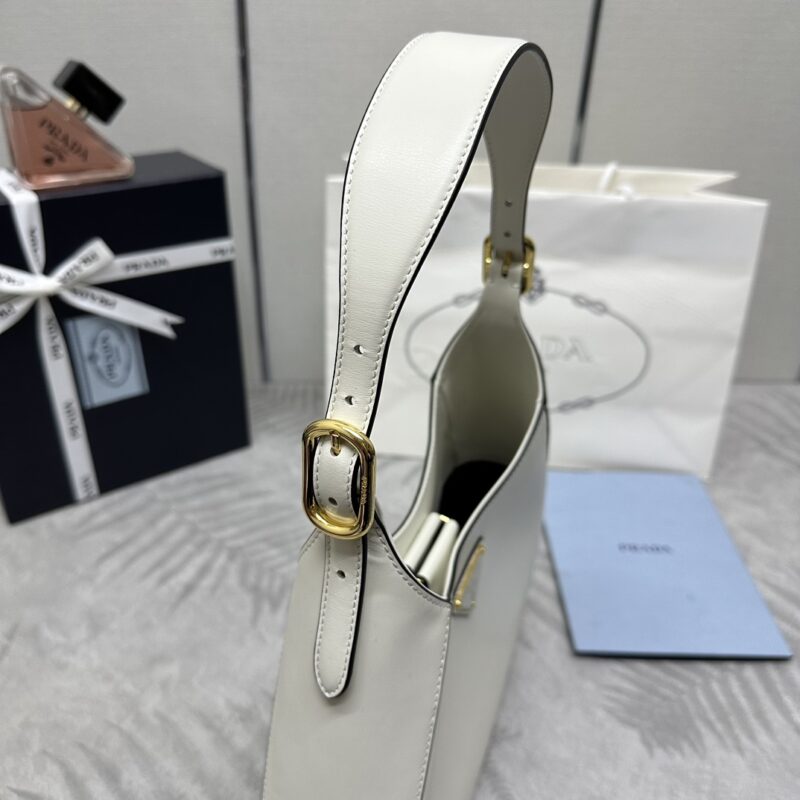 Replica Prada Cleo Medium White - 1:1 designer replica handbag