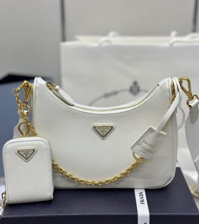 Replica Prada Re-Edition White 2005 - premium-grade designer purse dupe