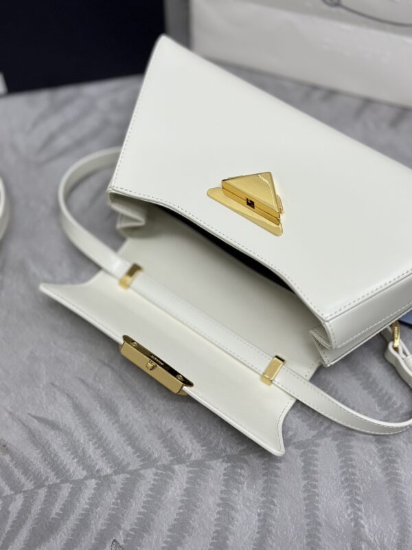 Replica Prada White Leather Handbag - near-authentic luxury replica handbag